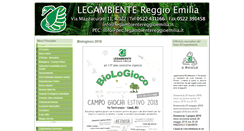 Desktop Screenshot of legambientereggioemilia.it